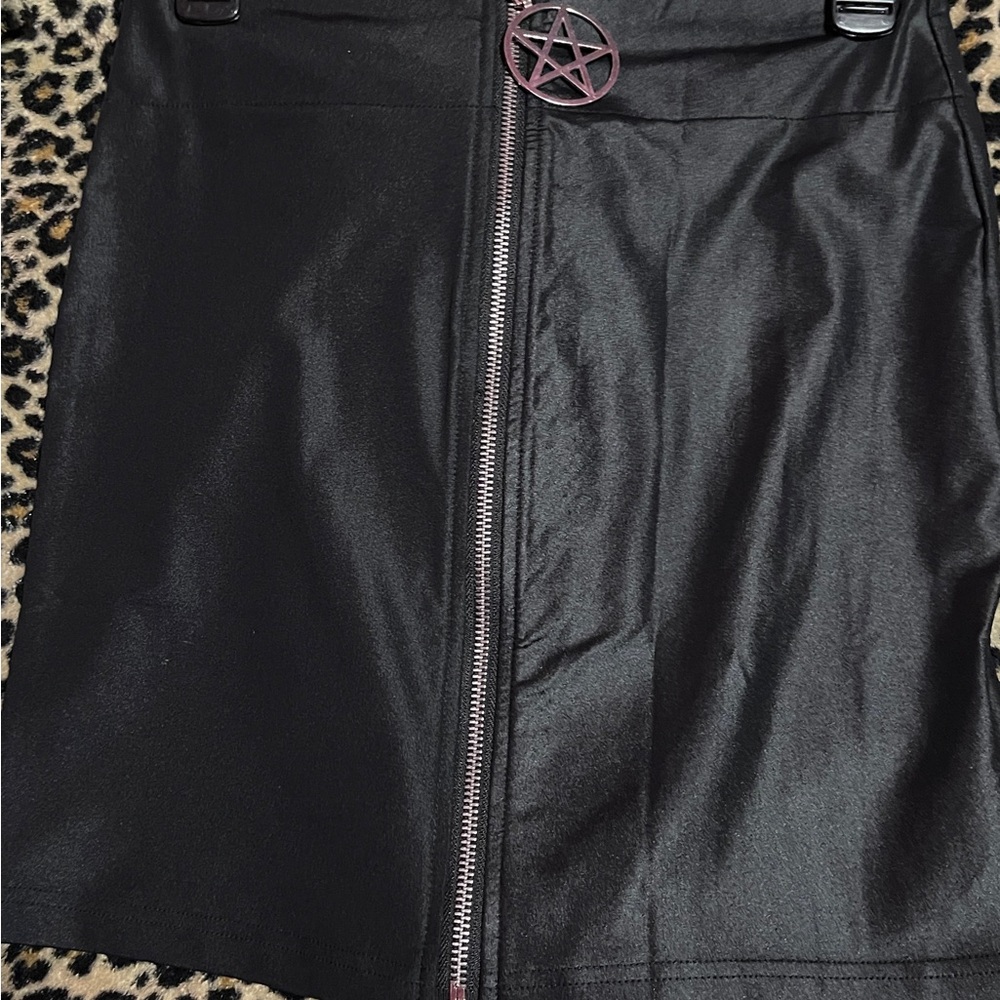 Black Zippered Skirt